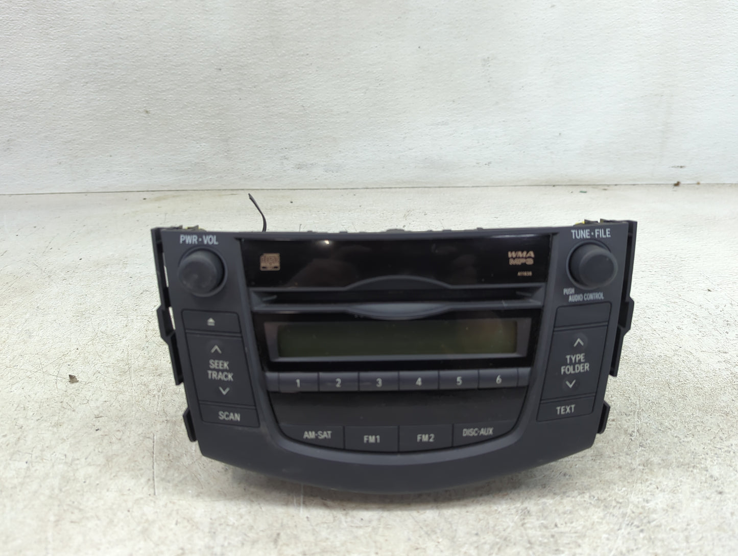 2009-2010 Toyota Rav4 Radio AM FM Cd Player Receiver Replacement P/N:86120-0R070 Fits Fits 2009 2010 OEM Used Auto Parts - O