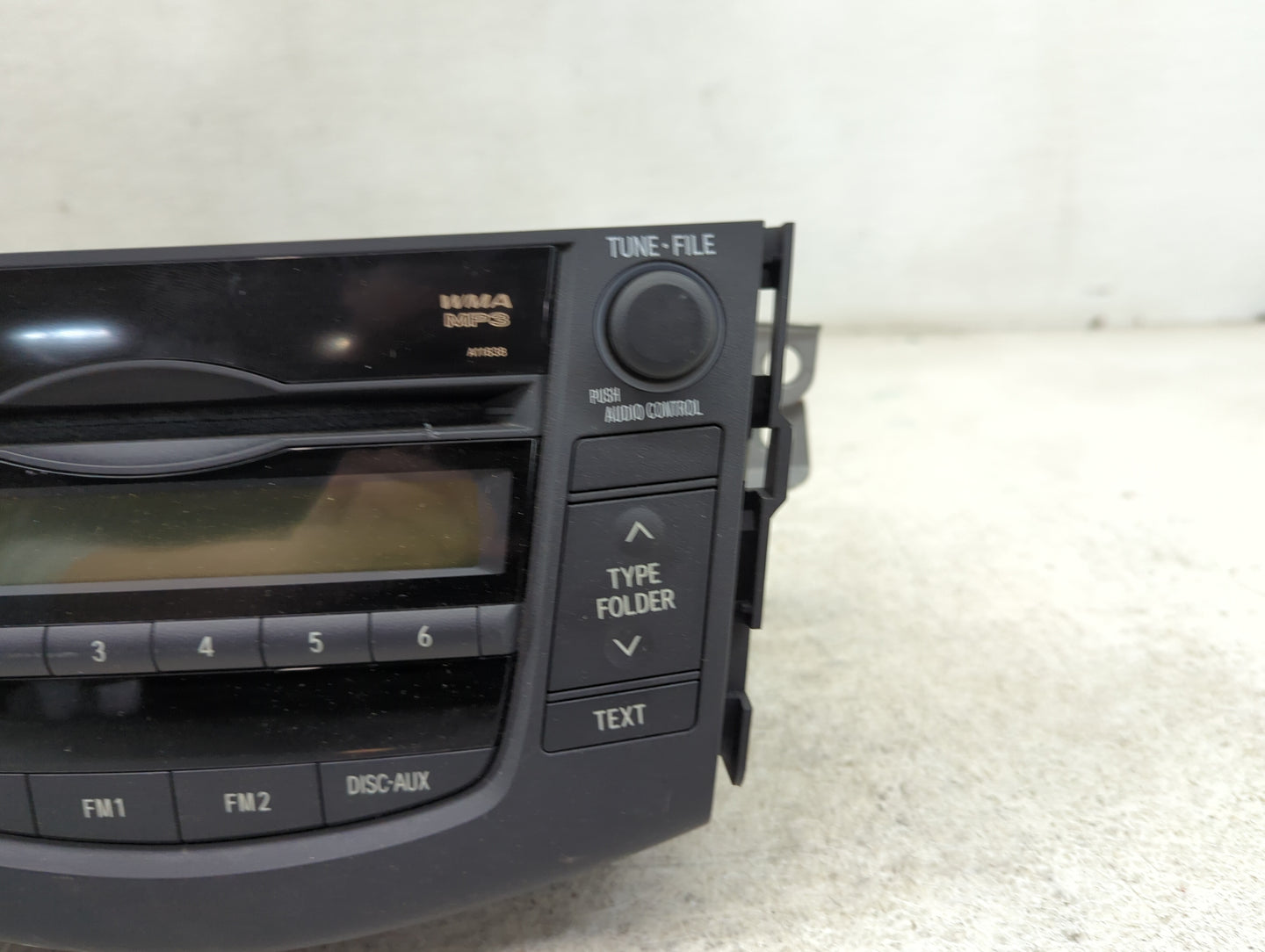 2009-2010 Toyota Rav4 Radio AM FM Cd Player Receiver Replacement P/N:86120-0R070 Fits Fits 2009 2010 OEM Used Auto Parts - O