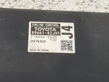 2009-2010 Toyota Rav4 PCM Engine Control Computer ECU ECM PCU OEM P/N:89661-42J91 275400-0630 Fits 2009 2010 OEM Used Auto Parts