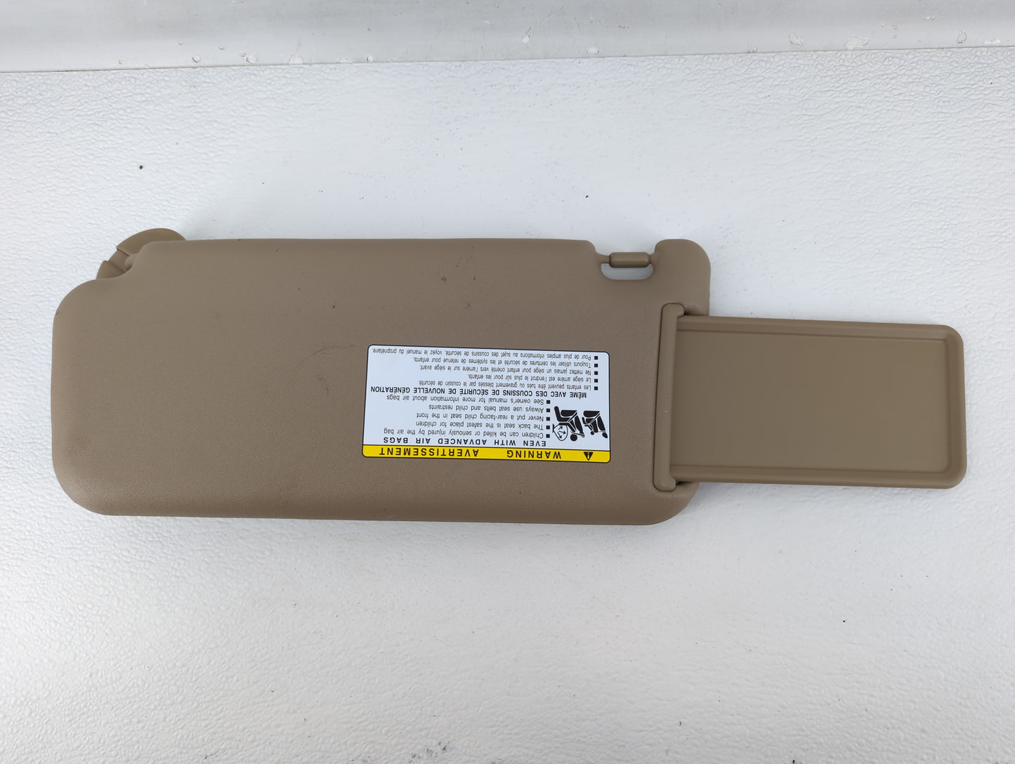 2006-2009 Toyota Rav4 Sun Visor Shade Replacement Passenger Right Mirror Fits Fits 2006 2007 2008 2009 OEM Used Auto Parts -