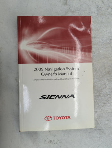 2009 Toyota Sienna Owners Manual Book Guide P/N:OM45454U 01999-45454 OEM Used Auto Parts - Oemusedautoparts1.com