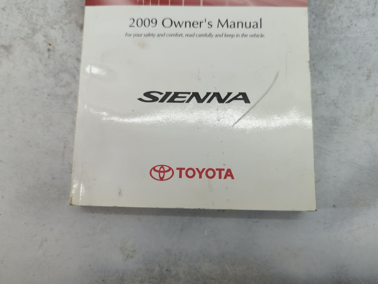 2009 Toyota Sienna Owners Manual Book Guide P/N:OM45452U 01999-45452 OEM Used Auto Parts - Oemusedautoparts1.com