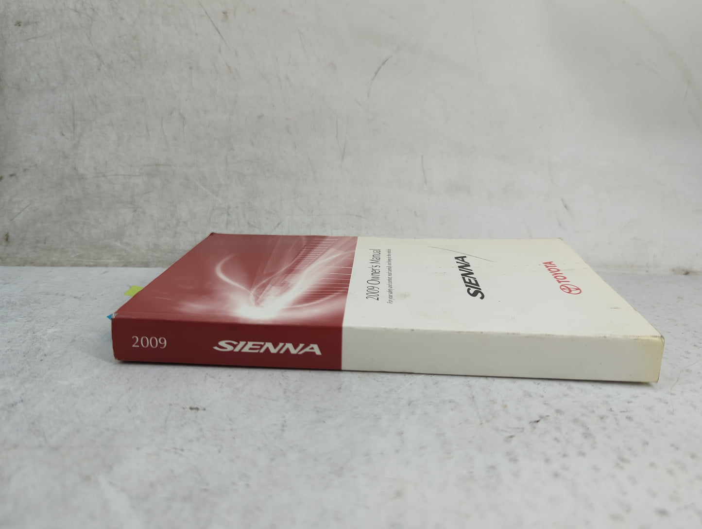 2009 Toyota Sienna Owners Manual Book Guide P/N:OM45452U 01999-45452 OEM Used Auto Parts - Oemusedautoparts1.com