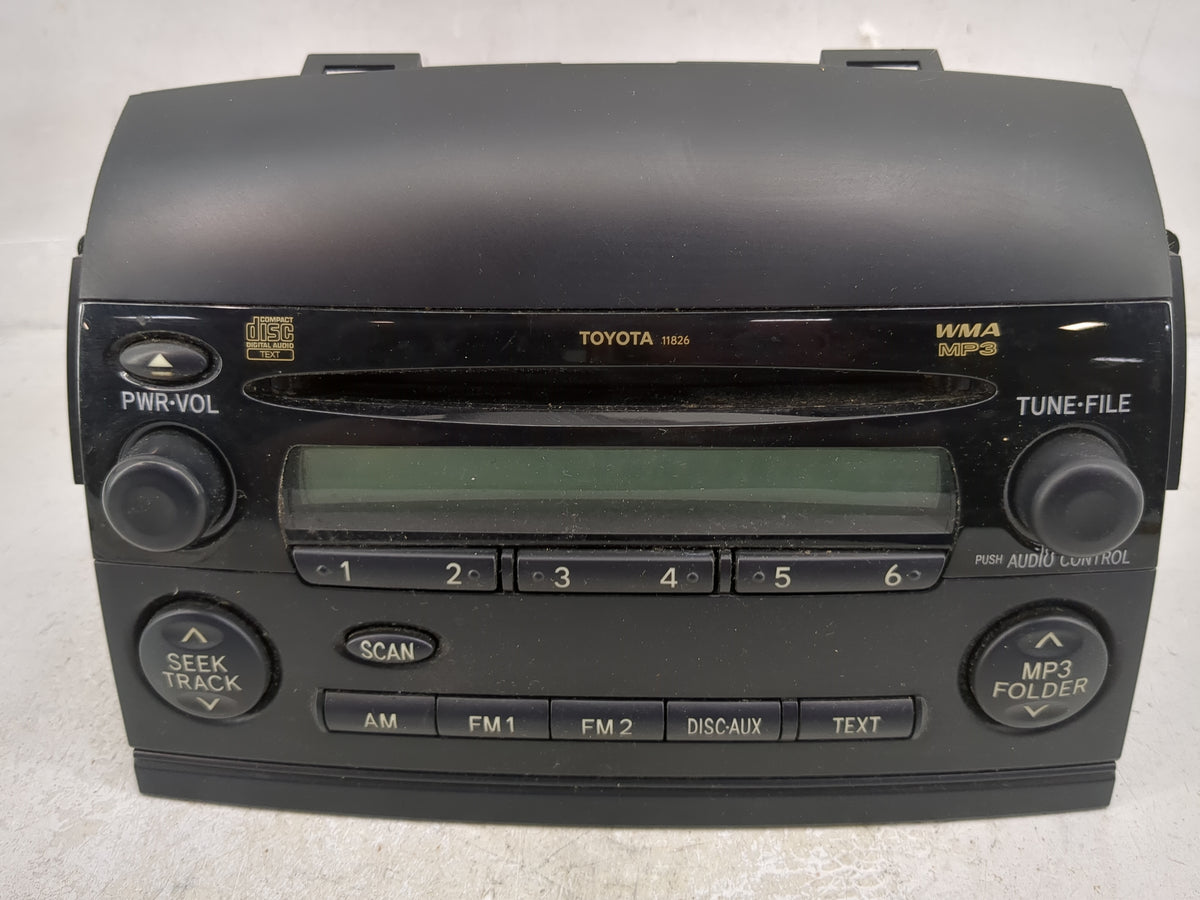 2008-2010 Toyota Sienna Radio AM FM Cd Player Receiver Replacement P/N:86120-08220 123000-0760D101 Fits Fits 2008 2009 2010 