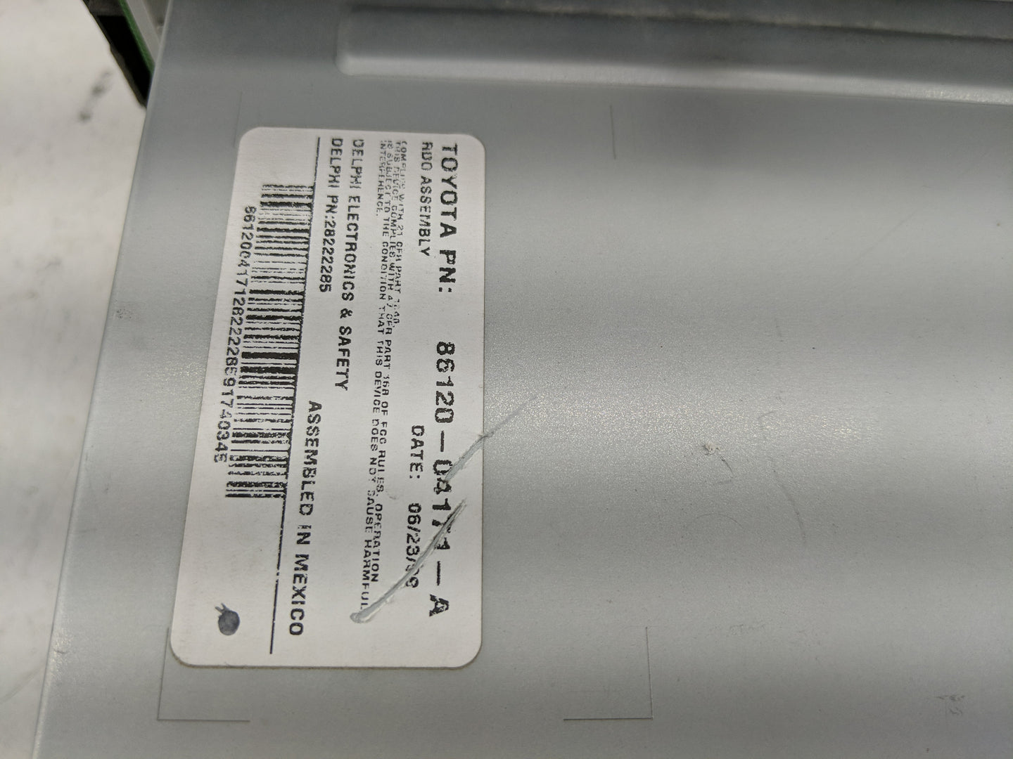 2009 Toyota Tacoma Radio AM FM Cd Player Receiver Replacement Fits OEM Used Auto Parts - Oemusedautoparts1.com