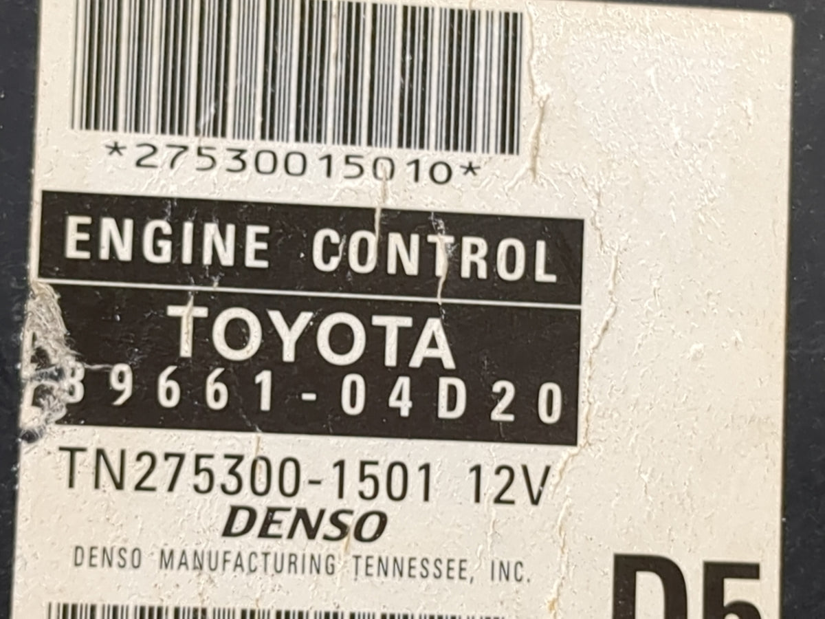 2008-2009 Toyota Tacoma PCM Engine Control Computer ECU ECM PCU OEM P/N:89661-04D20 TN275300-1501, 275300-1501 Fits Fits 200