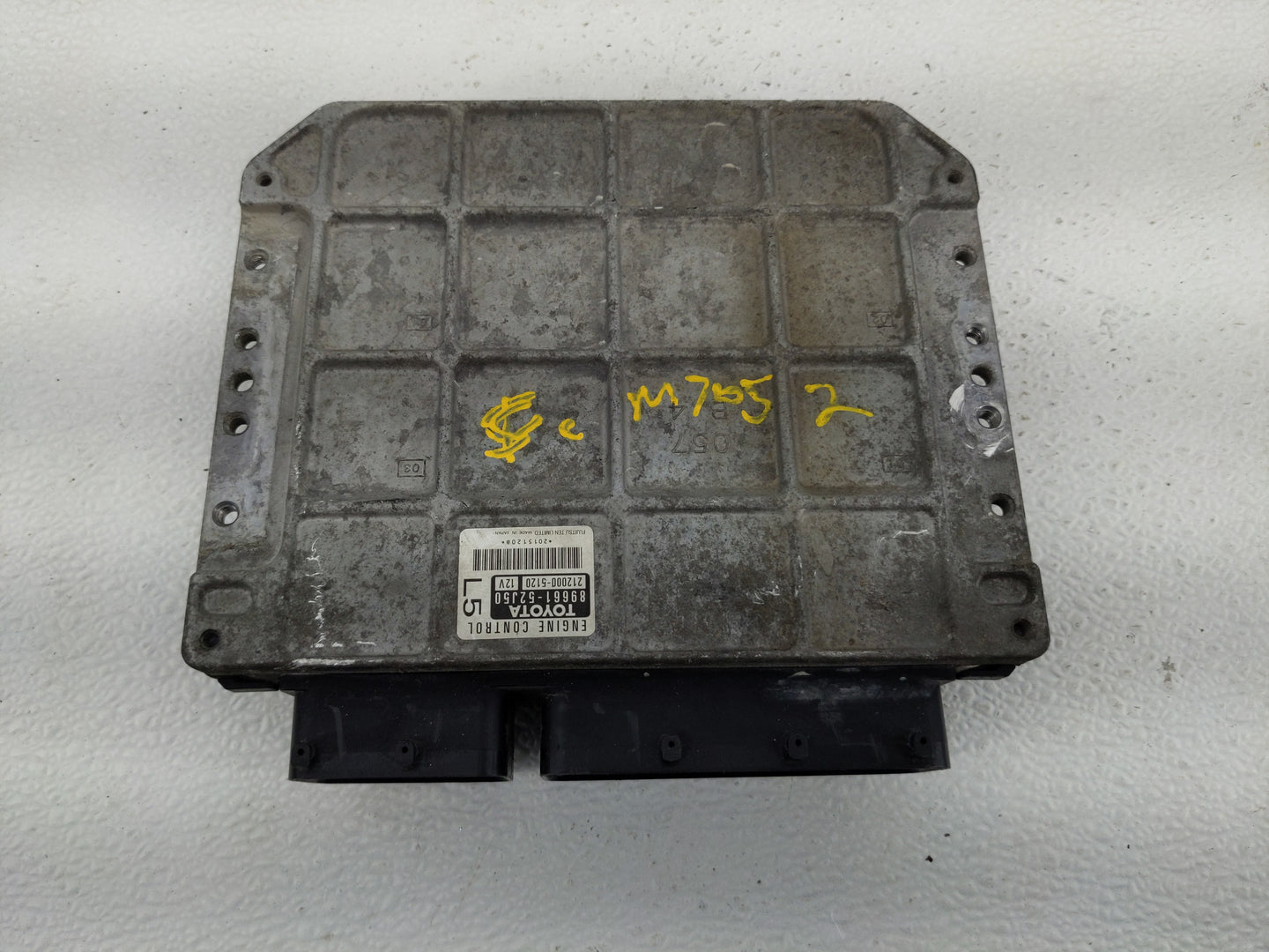 2009 Toyota Yaris PCM Engine Control Computer ECU ECM PCU OEM P/N:212000-5120 89661-52J50 Fits OEM Used Auto Parts - Oemused