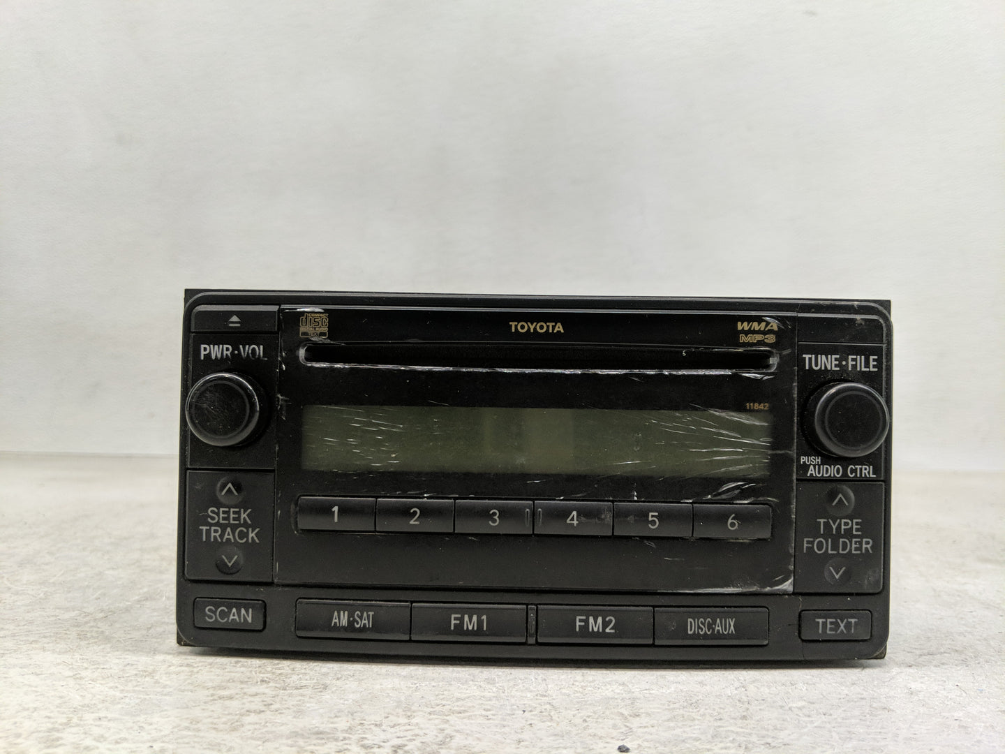 2009-2011 Toyota Yaris Radio AM FM Cd Player Receiver Replacement P/N:86120-52A20 Fits Fits 2009 2010 2011 OEM Used Auto Par