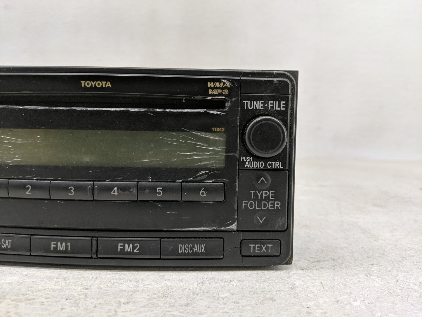 2009-2011 Toyota Yaris Radio AM FM Cd Player Receiver Replacement P/N:86120-52A20 Fits Fits 2009 2010 2011 OEM Used Auto Par