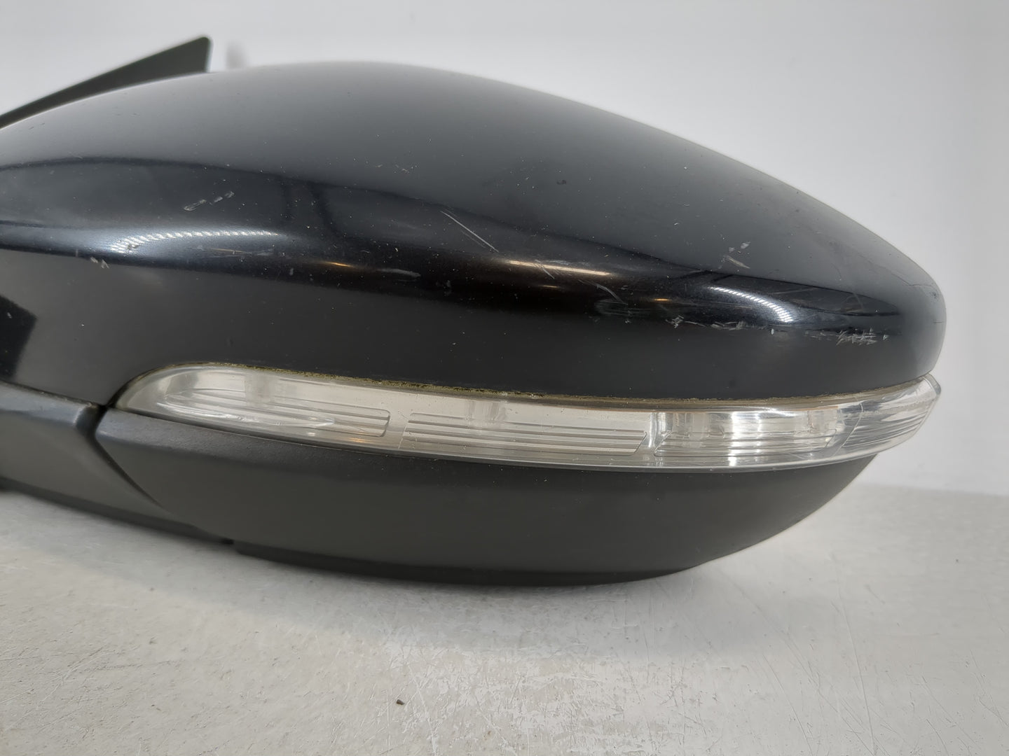 2009 Volkswagen Cc Driver Left Side View Manual Door Mirror Black - Oemusedautoparts1.com