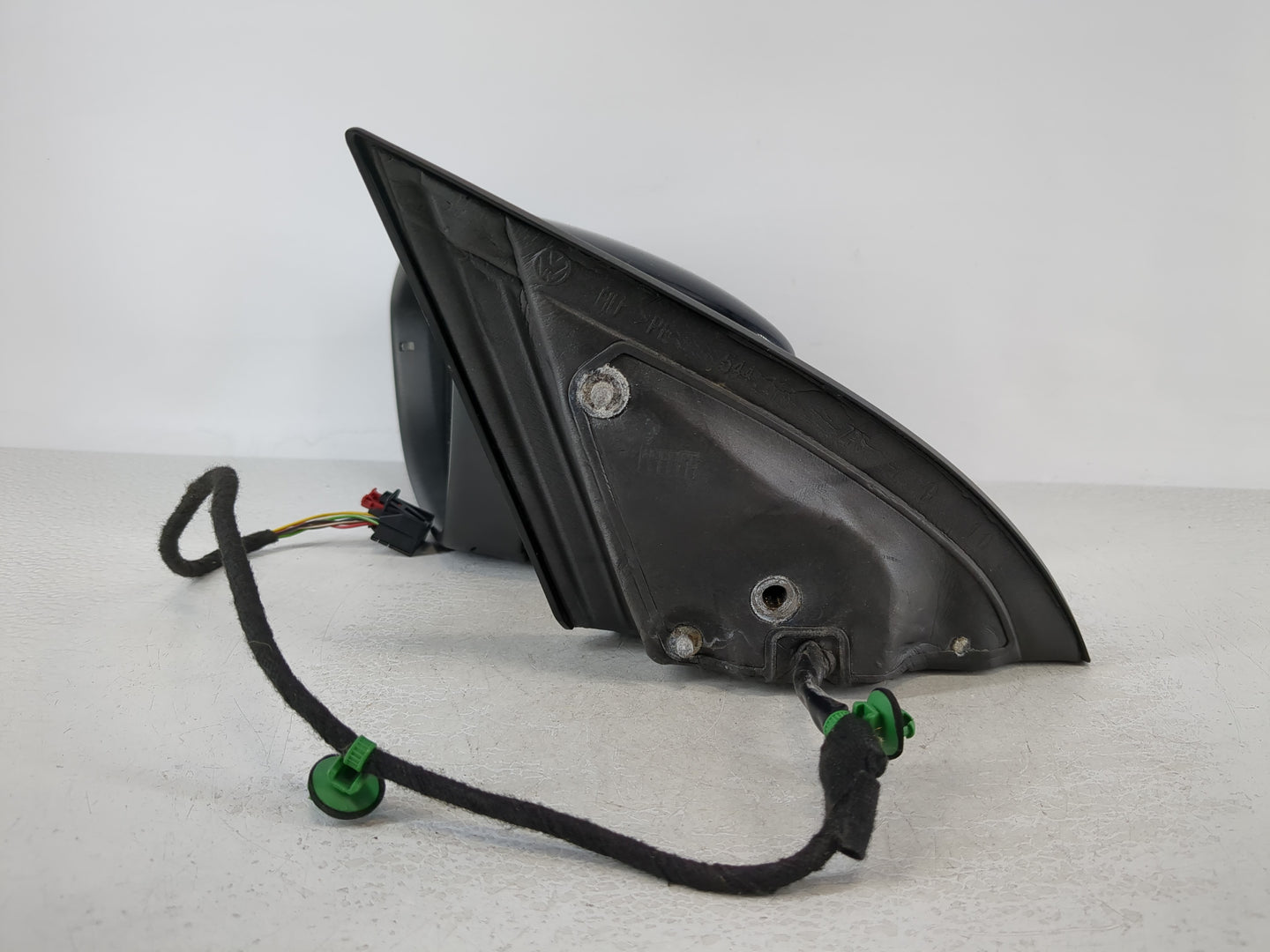 2009 Volkswagen Cc Driver Left Side View Manual Door Mirror Black - Oemusedautoparts1.com