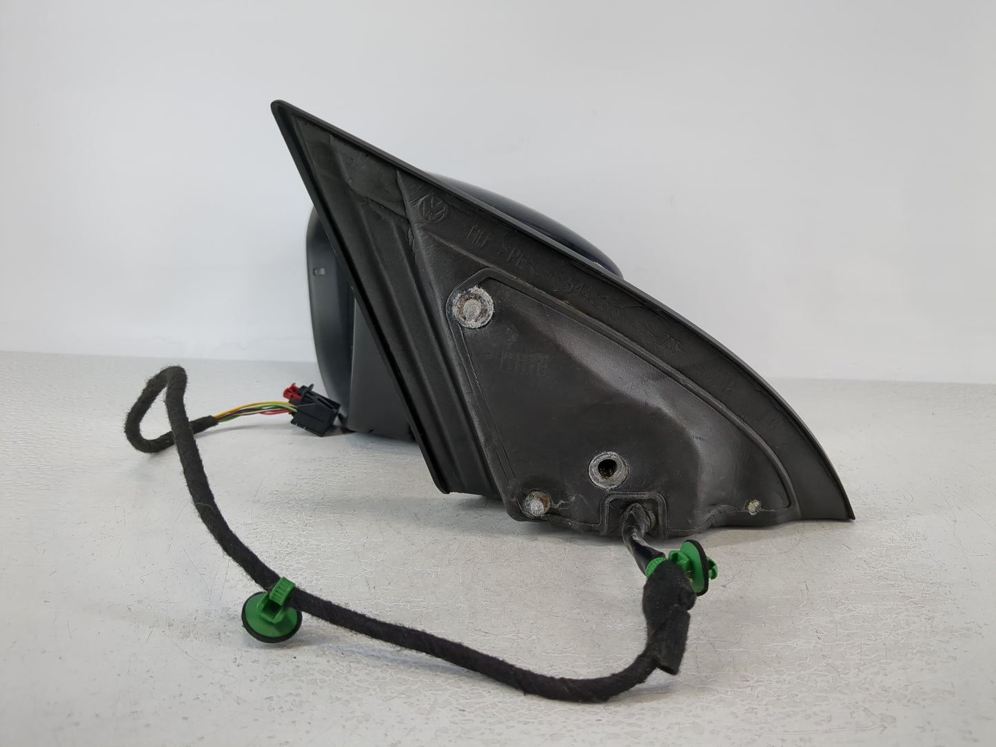 2009 Volkswagen Cc Driver Left Side View Manual Door Mirror Black - Oemusedautoparts1.com
