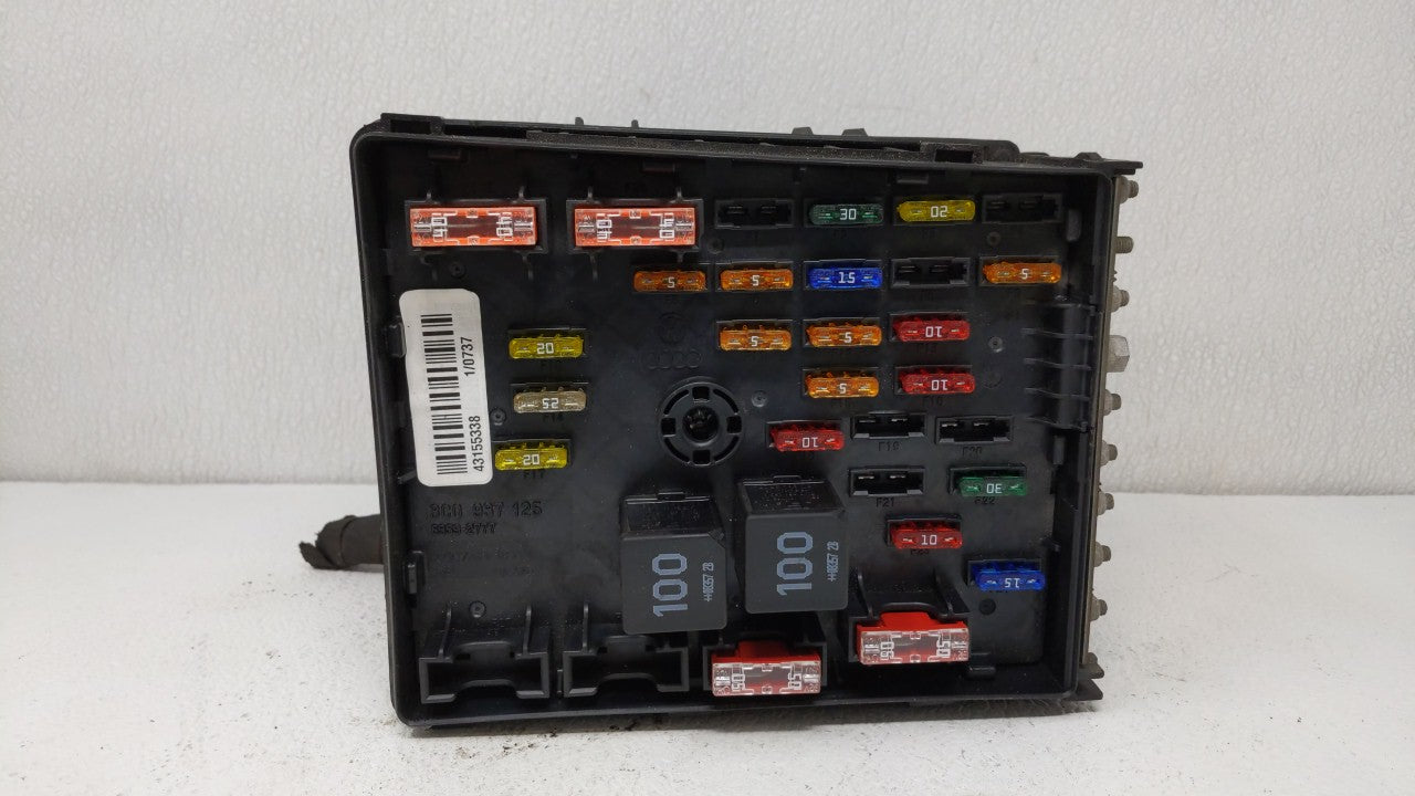 2009-2012 Volkswagen Cc Fusebox Fuse Box Panel Relay Module P/N:3C0 937 125 6359-2777 Fits Fits 2009 2010 2011 2012 OEM Used
