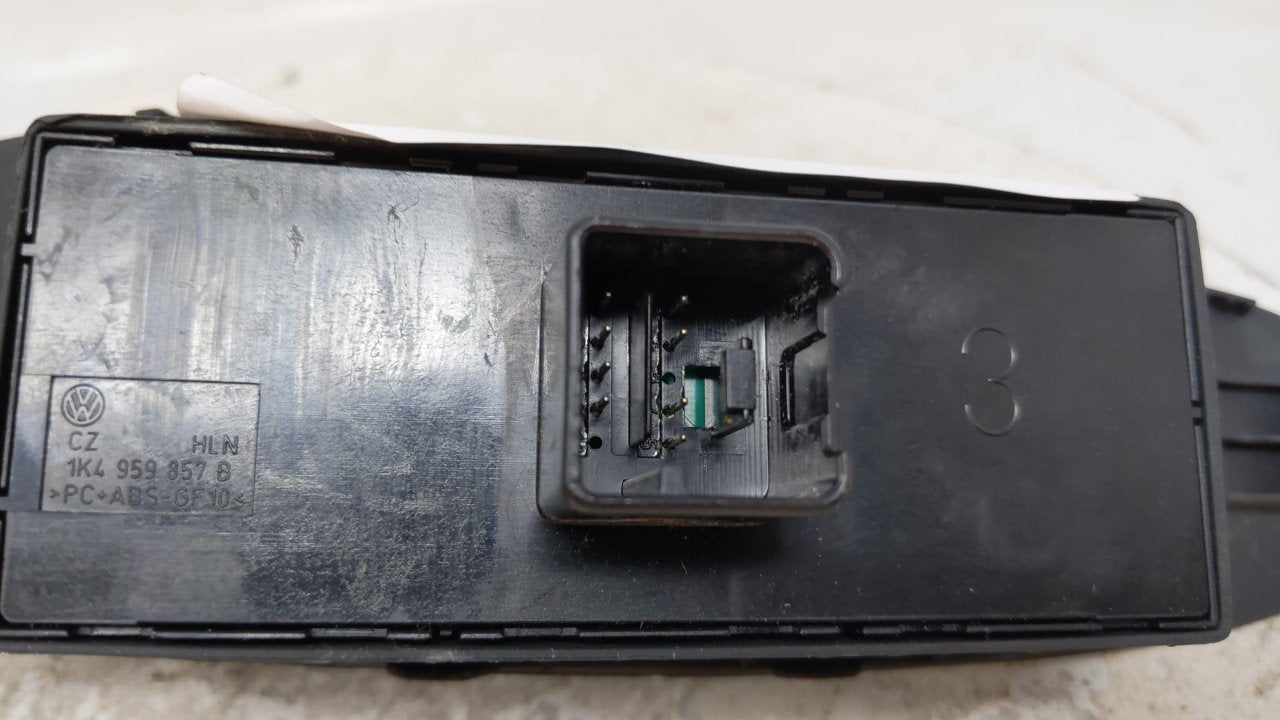 2009 Volkswagen Cc Master Power Window Switch Replacement Driver Side Left Fits OEM Used Auto Parts - Oemusedautoparts1.com
