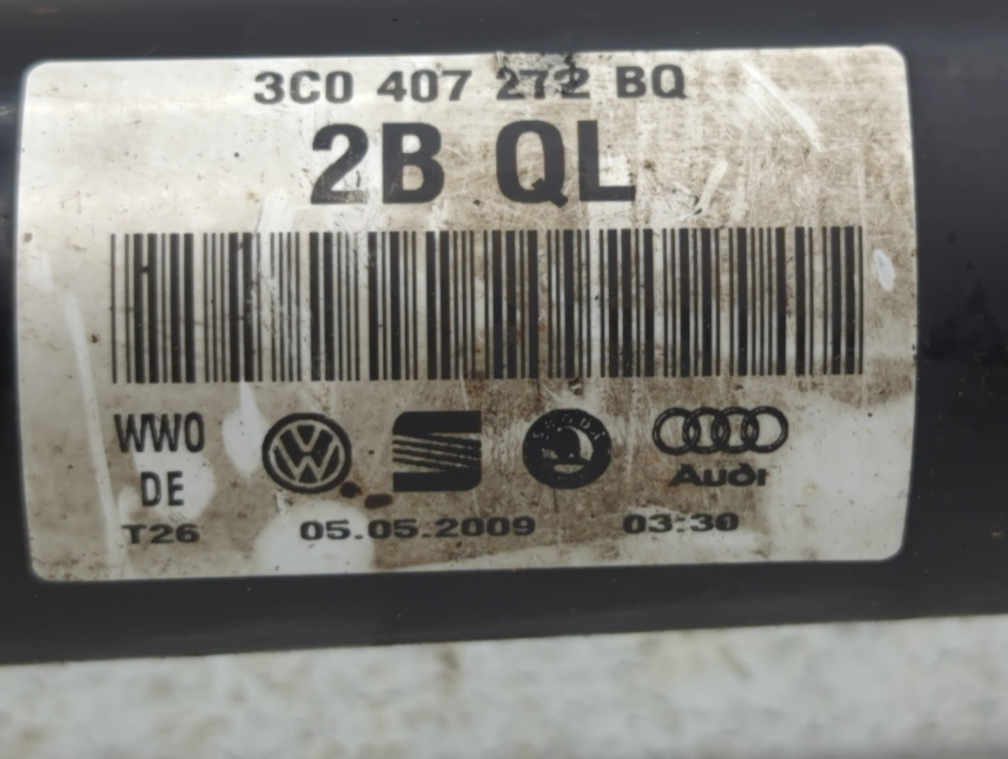 2009-2010 Volkswagen Cc Axle Shaft Front Passenger Cv C/v - Oemusedautoparts1.com