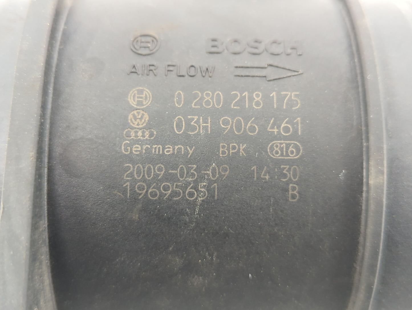 2009-2013 Volkswagen Cc Mass Air Flow Meter Maf - Oemusedautoparts1.com