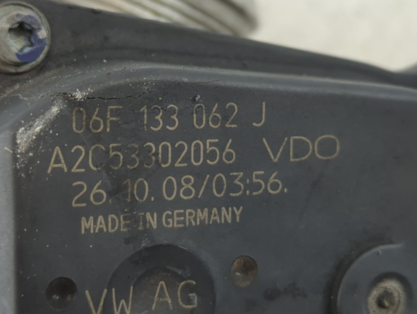 2009-2017 Volkswagen Cc Throttle Body P/N:A2C53302056 06F 133 062 J Fits OEM Used Auto Parts - Oemusedautoparts1.com