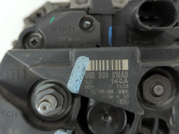 2008-2016 Volkswagen Eos Alternator Replacement Generator Charging Assembly Engine OEM P/N:06B 903 016AB Fits OEM Used Auto Parts
