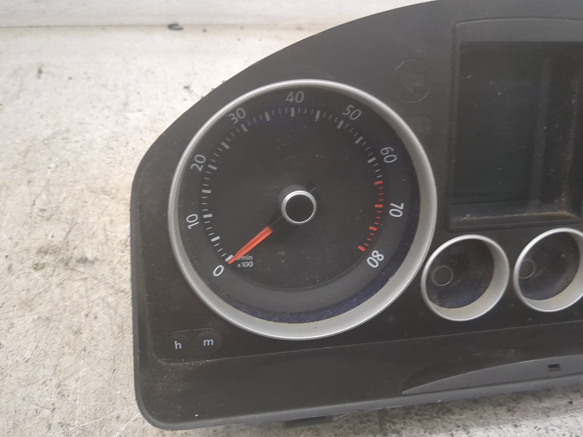 2009 Volkswagen Golf Instrument Cluster Speedometer Gauges P/N:1J0920980C 110.080.381/011, 502151 Miles: Fits Fits 2008 OEM 