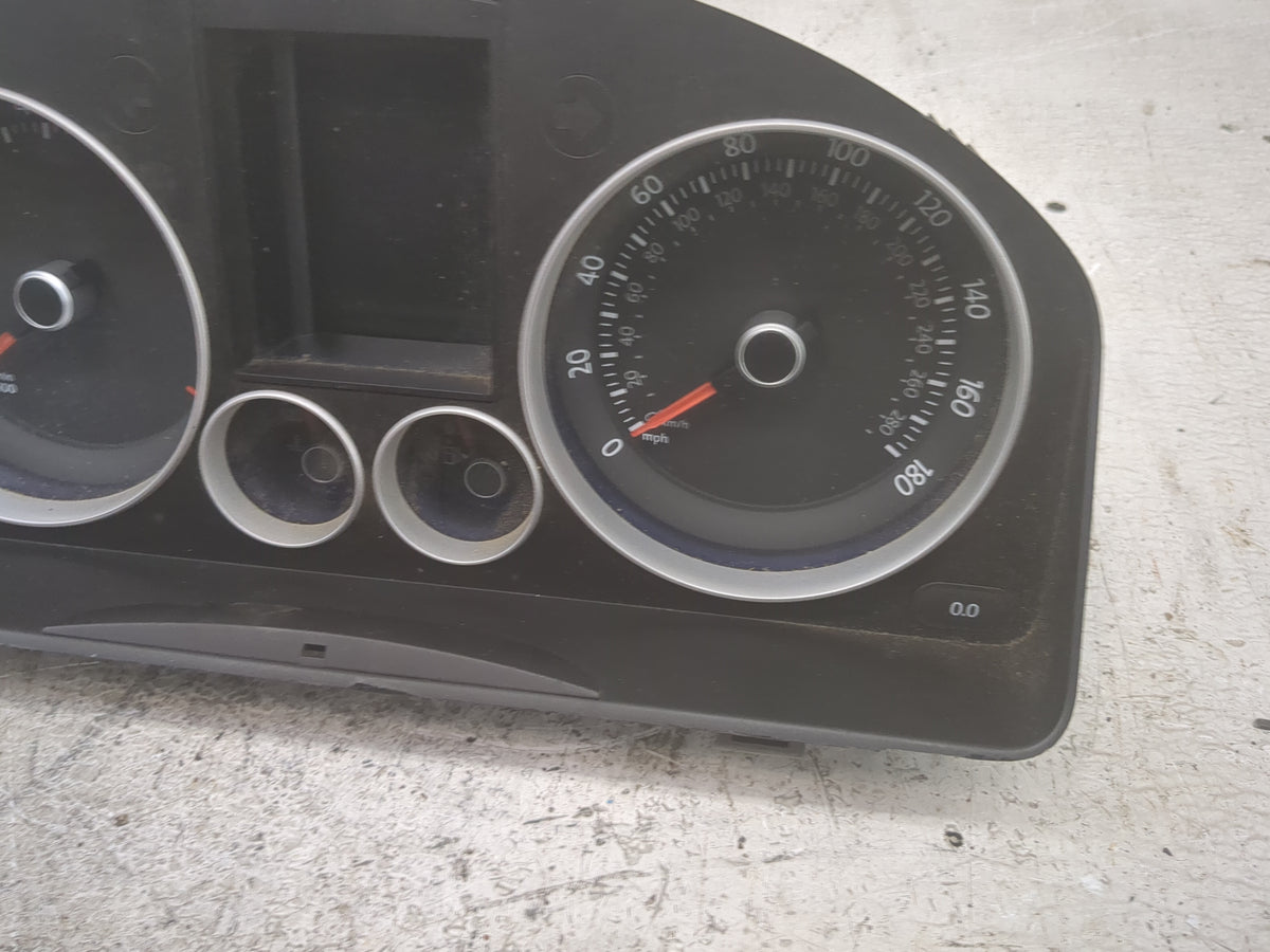 2009 Volkswagen Golf Instrument Cluster Speedometer Gauges P/N:1J0920980C 110.080.381/011, 502151 Miles: Fits Fits 2008 OEM 