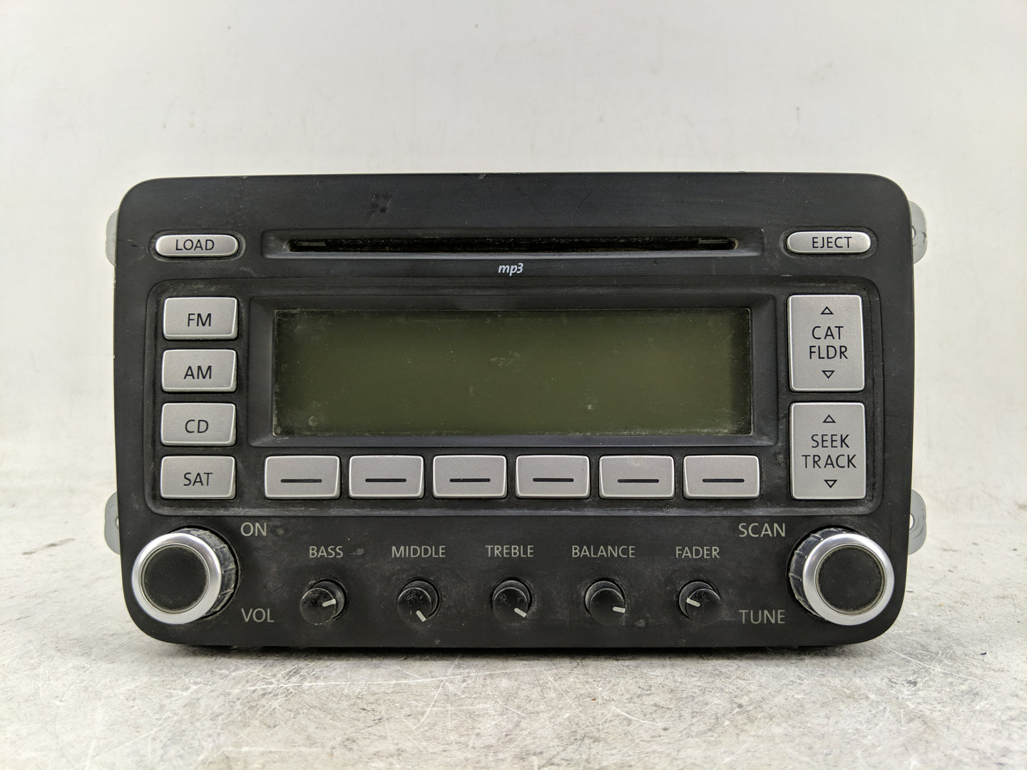 2009 Volkswagen Gti Radio AM FM Cd Player Receiver Replacement P/N:1K00 035 180 L CQ-EV1467G Fits OEM Used Auto Parts - Oemu
