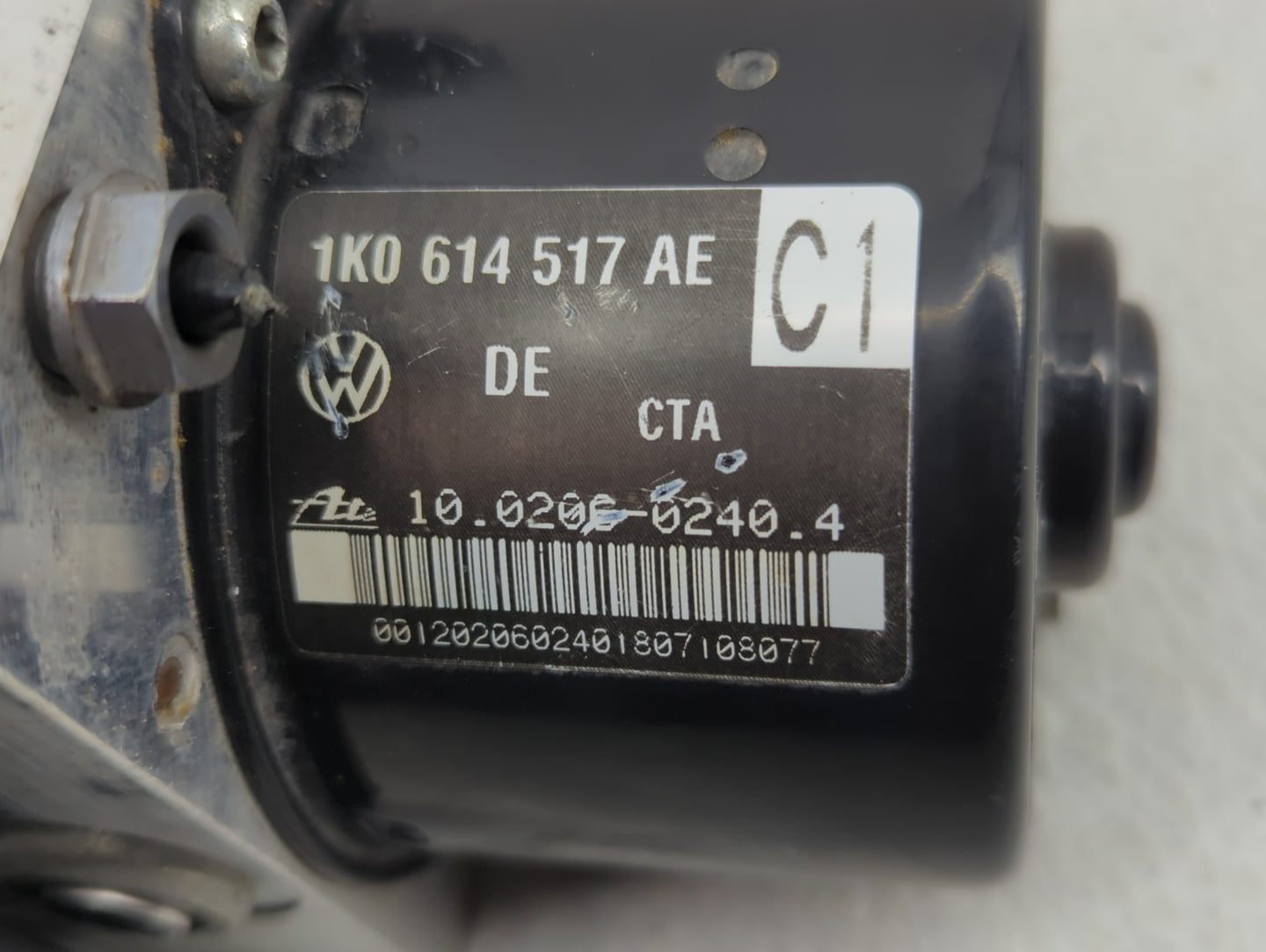 2007-2009 Volkswagen Gti ABS Pump Control Module Replacement P/N:1K0 614 117 H 1K0 614 517 BE Fits Fits 2006 2007 2008 2009 