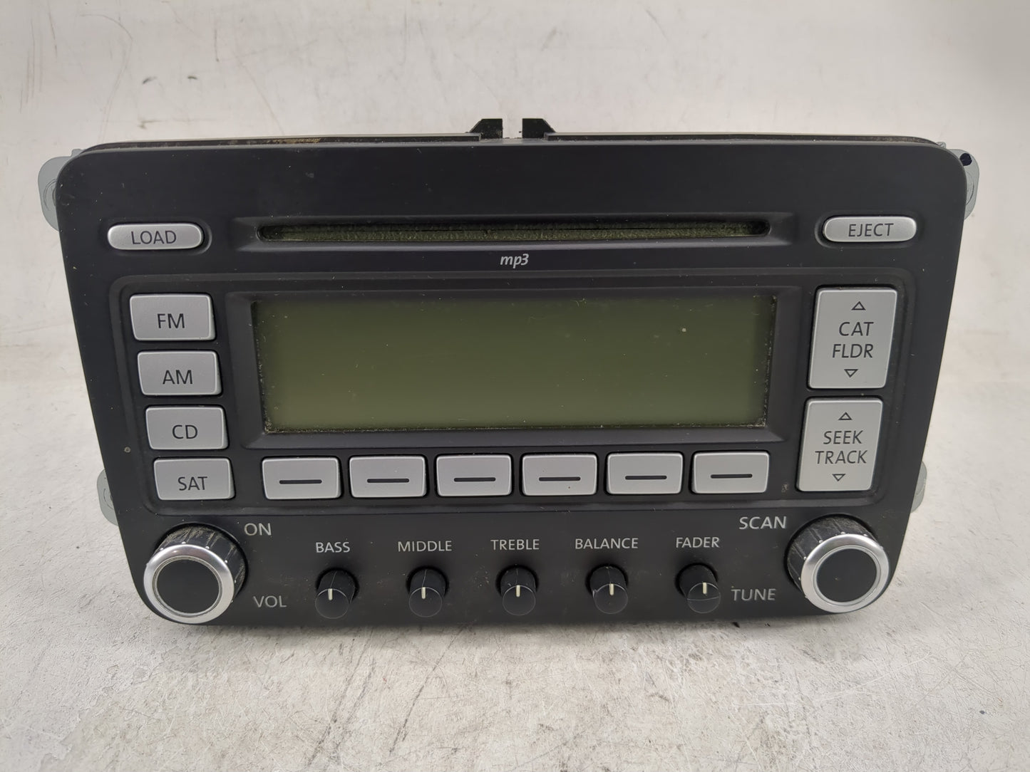 2006-2009 Volkswagen Jetta Radio AM FM Cd Player Receiver Replacement P/N:28119146 Fits Fits 2006 2007 2008 2009 OEM Used Au