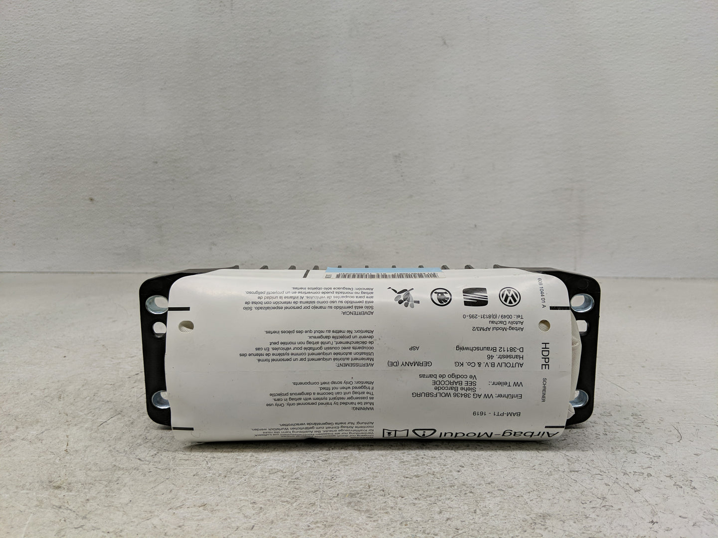 1999-2011 Volkswagen Jetta Air Bag Passenger Right Dashboard OEM P/N:1K0880204Q Fits OEM Used Auto Parts - Oemusedautoparts1