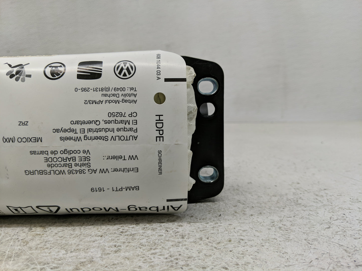 1999-2011 Volkswagen Jetta Air Bag Passenger Right Dashboard OEM P/N:1K0880204Q Fits OEM Used Auto Parts - Oemusedautoparts1