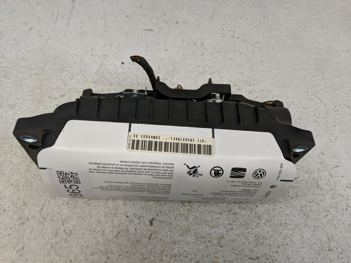1999-2011 Volkswagen Jetta Air Bag Passenger Right Dashboard OEM P/N:1K0880204Q Fits OEM Used Auto Parts - Oemusedautoparts1