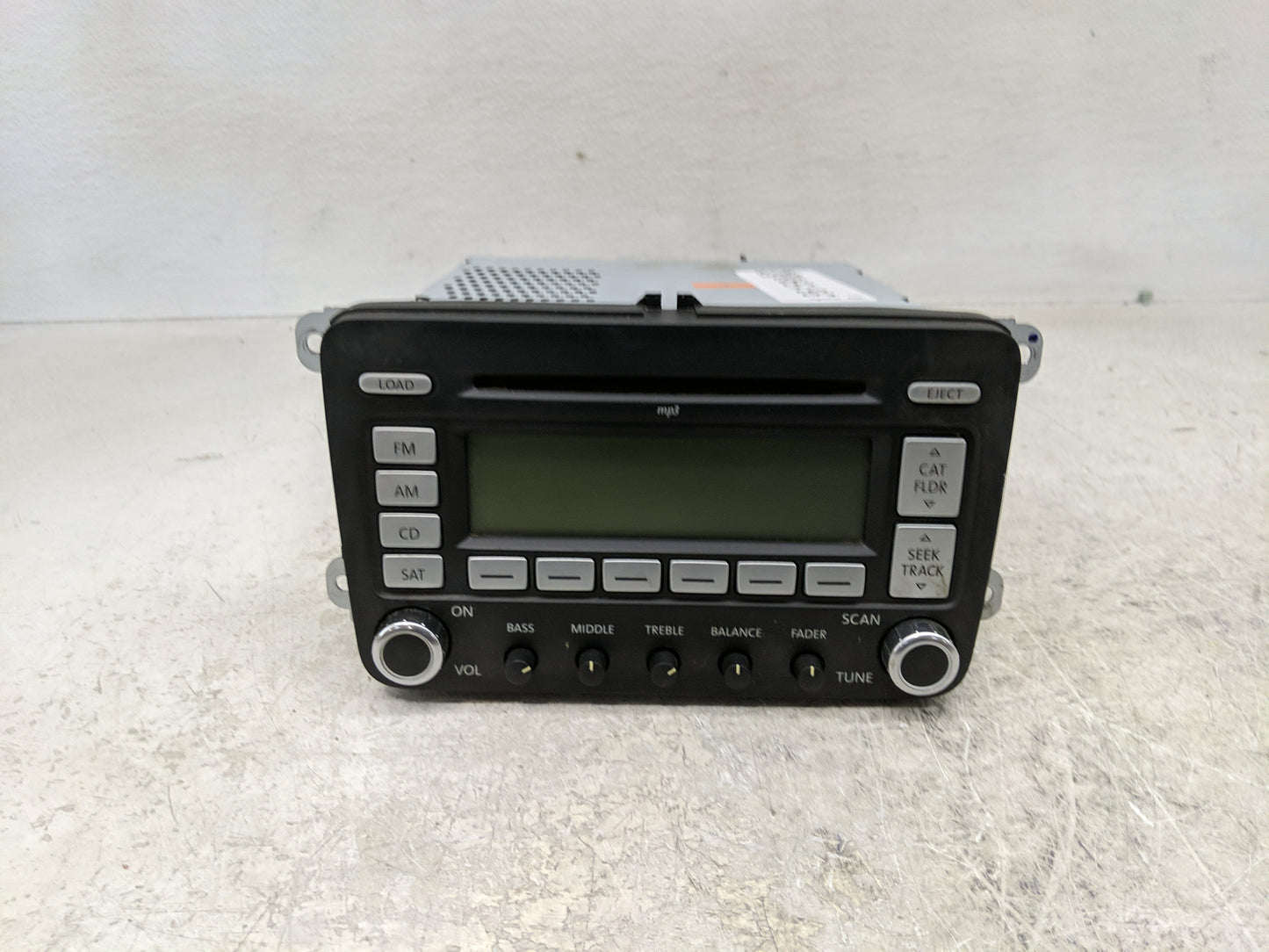 2006-2009 Volkswagen Jetta Radio AM FM Cd Player Receiver Replacement P/N:1K0 035 180 Fits Fits 2006 2007 2008 2009 OEM Used