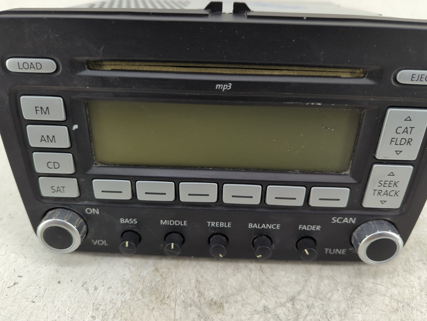 2006-2009 Volkswagen Jetta Radio AM FM Cd Player Receiver Replacement P/N:1K0 035 180 Fits Fits 2006 2007 2008 2009 OEM Used