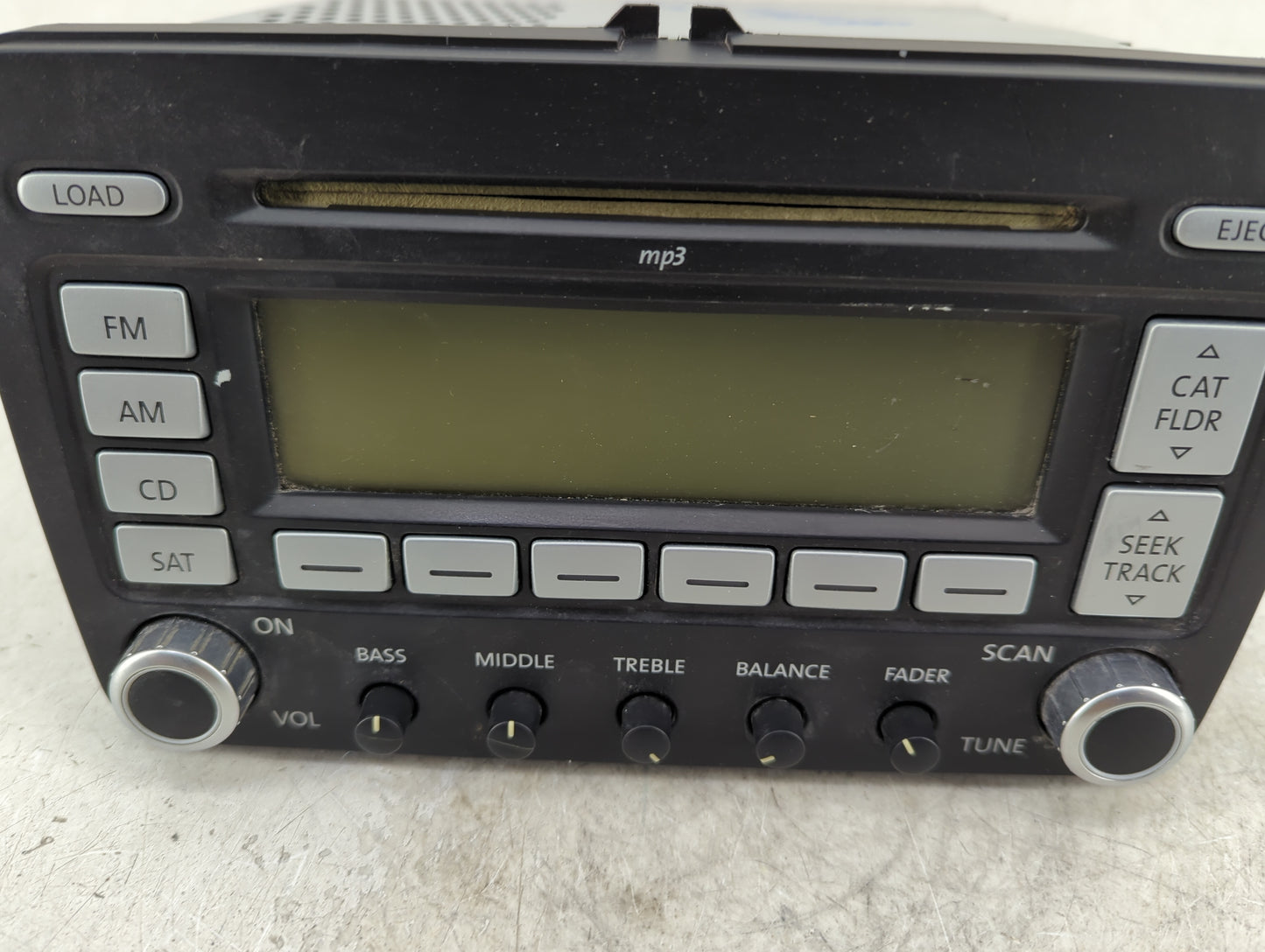 2006-2009 Volkswagen Jetta Radio AM FM Cd Player Receiver Replacement P/N:1K0 035 180 Fits Fits 2006 2007 2008 2009 OEM Used