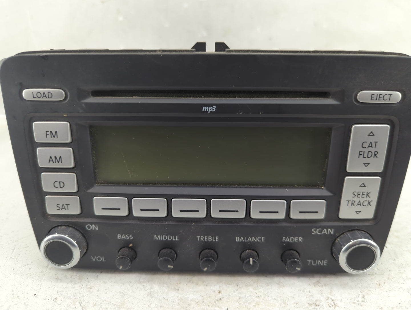2006-2010 Volkswagen Passat Radio AM FM Cd Player Receiver Replacement Fits Fits 2005 2006 2007 2008 2009 2010 OEM Used Auto