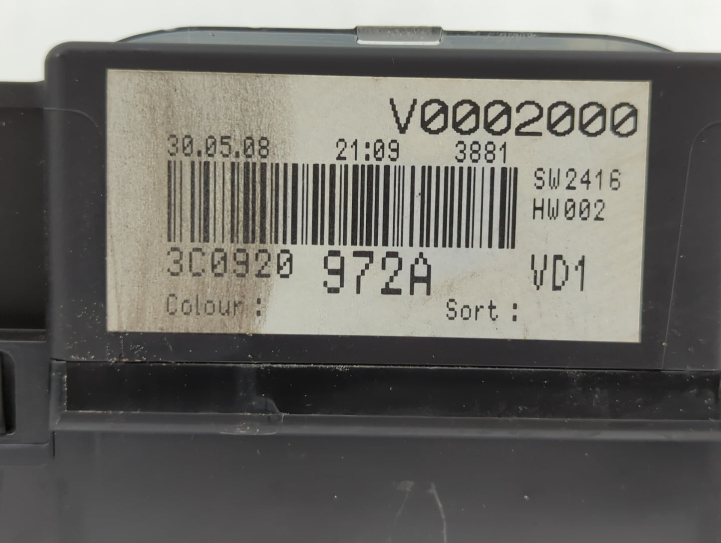 2009 Volkswagen Passat Instrument Cluster Speedometer Gauges P/N:3C0 920 971 N 3C0920 971S, 3C0 920 971 S, 3C0 920 972 A Fit