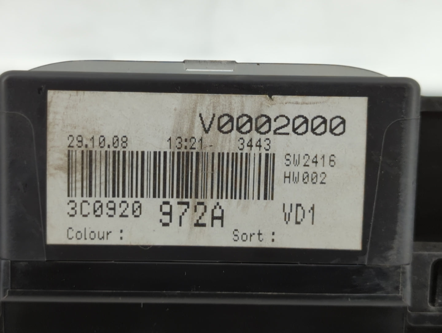 2009 Volkswagen Passat Instrument Cluster Speedometer Gauges P/N:3C0 920 971 N 3C0920 971S, 3C0 920 971 S, 3C0 920 972 A Fit
