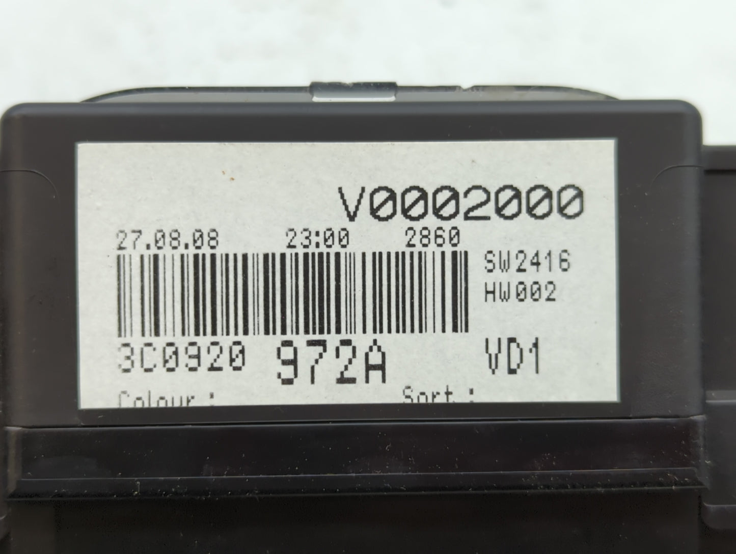 2009 Volkswagen Passat Instrument Cluster Speedometer Gauges P/N:3C0 920 971 N 3C0920 971S, 3C0 920 971 S, 3C0 920 972 A Fit