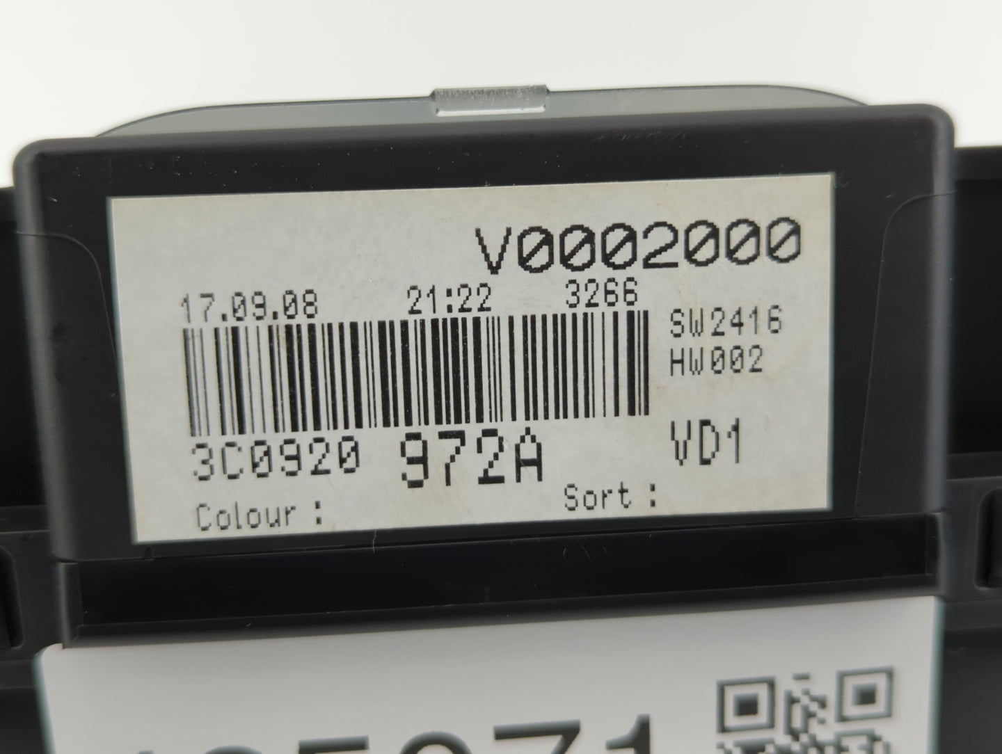 2009 Volkswagen Passat Instrument Cluster Speedometer Gauges P/N:3C0 920 971 N 3C0920 971S, 3C0 920 971 S, 3C0 920 972 A Fit