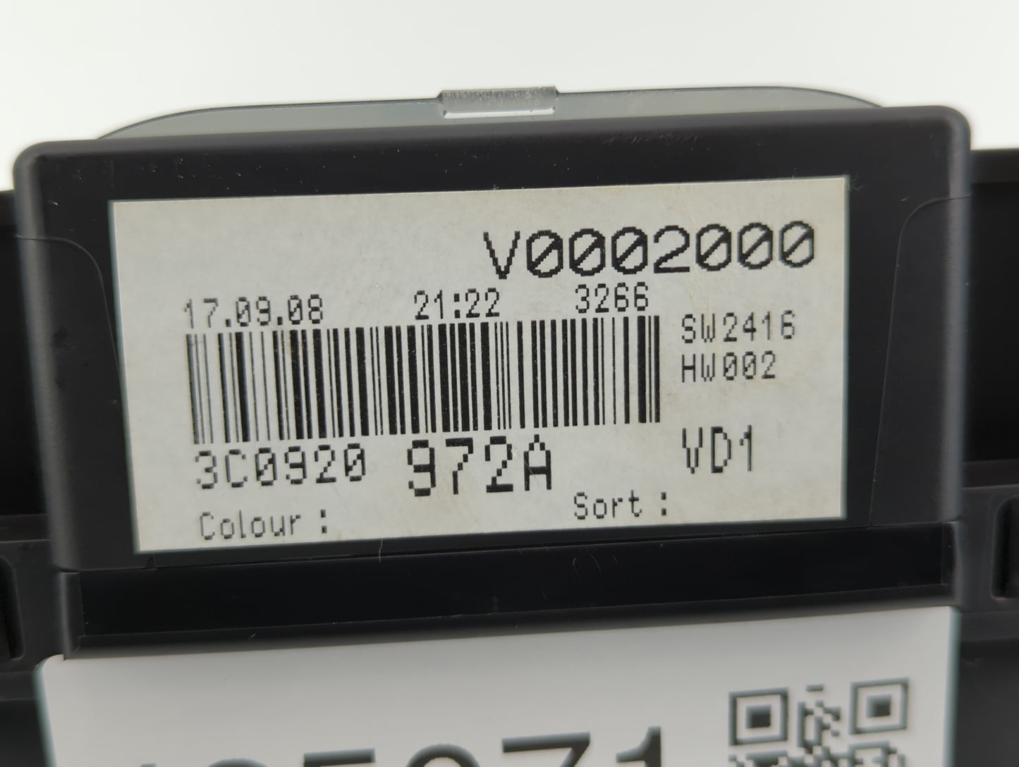 2009 Volkswagen Passat Instrument Cluster Speedometer Gauges P/N:3C0 920 971 N 3C0920 971S, 3C0 920 971 S, 3C0 920 972 A Fit