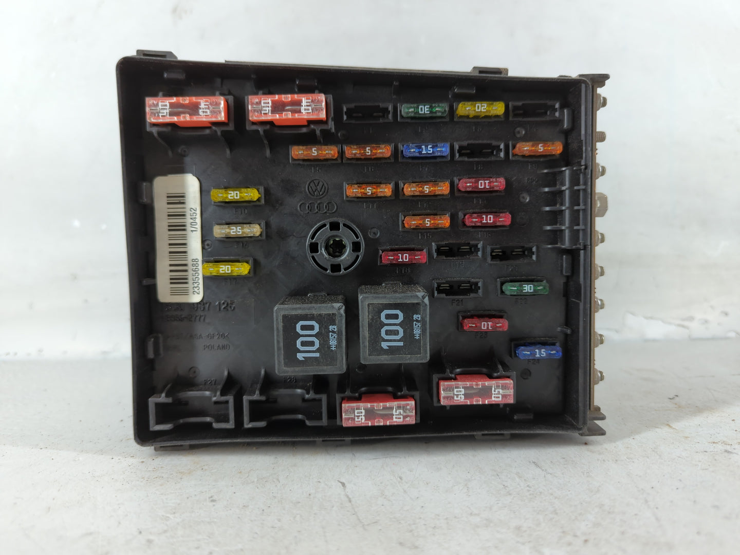 2008-2010 Volkswagen Passat Fusebox Fuse Box Panel Relay Module P/N:3C0 937 125 23355688 Fits OEM Used Auto Parts - Oemuseda