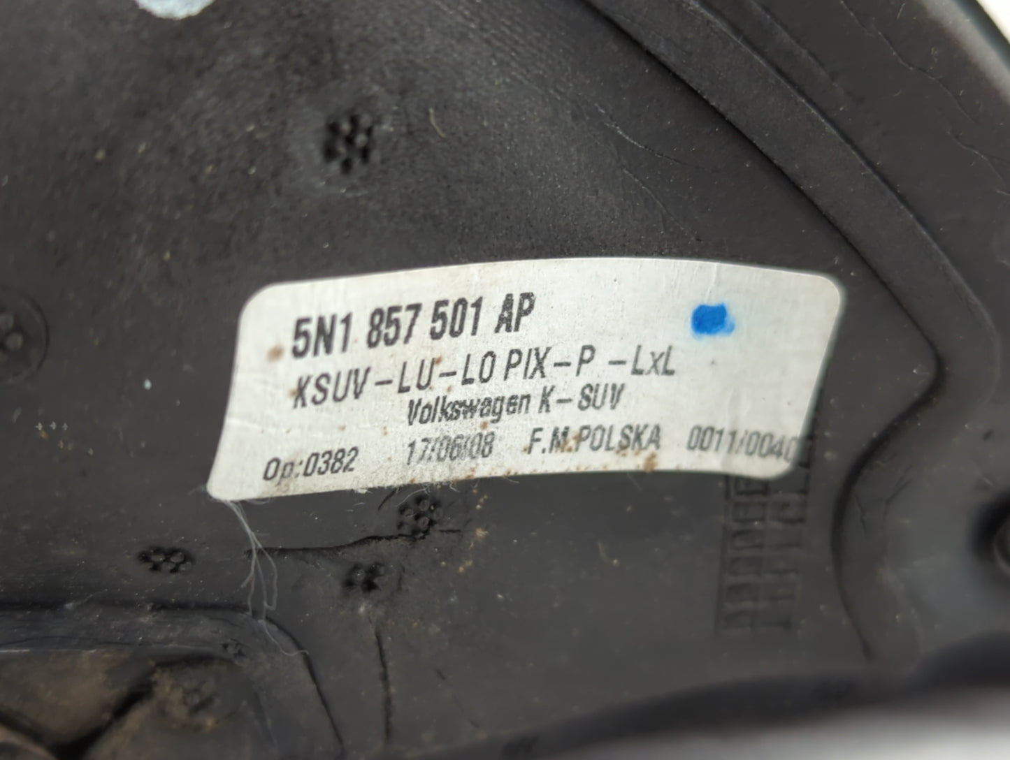 2009-2017 Volkswagen Tiguan Side Mirror Replacement Driver Left View Door Mirror P/N:KSUV-LU-LO PIX-P-LxL 5N1 857 501 AP Fit