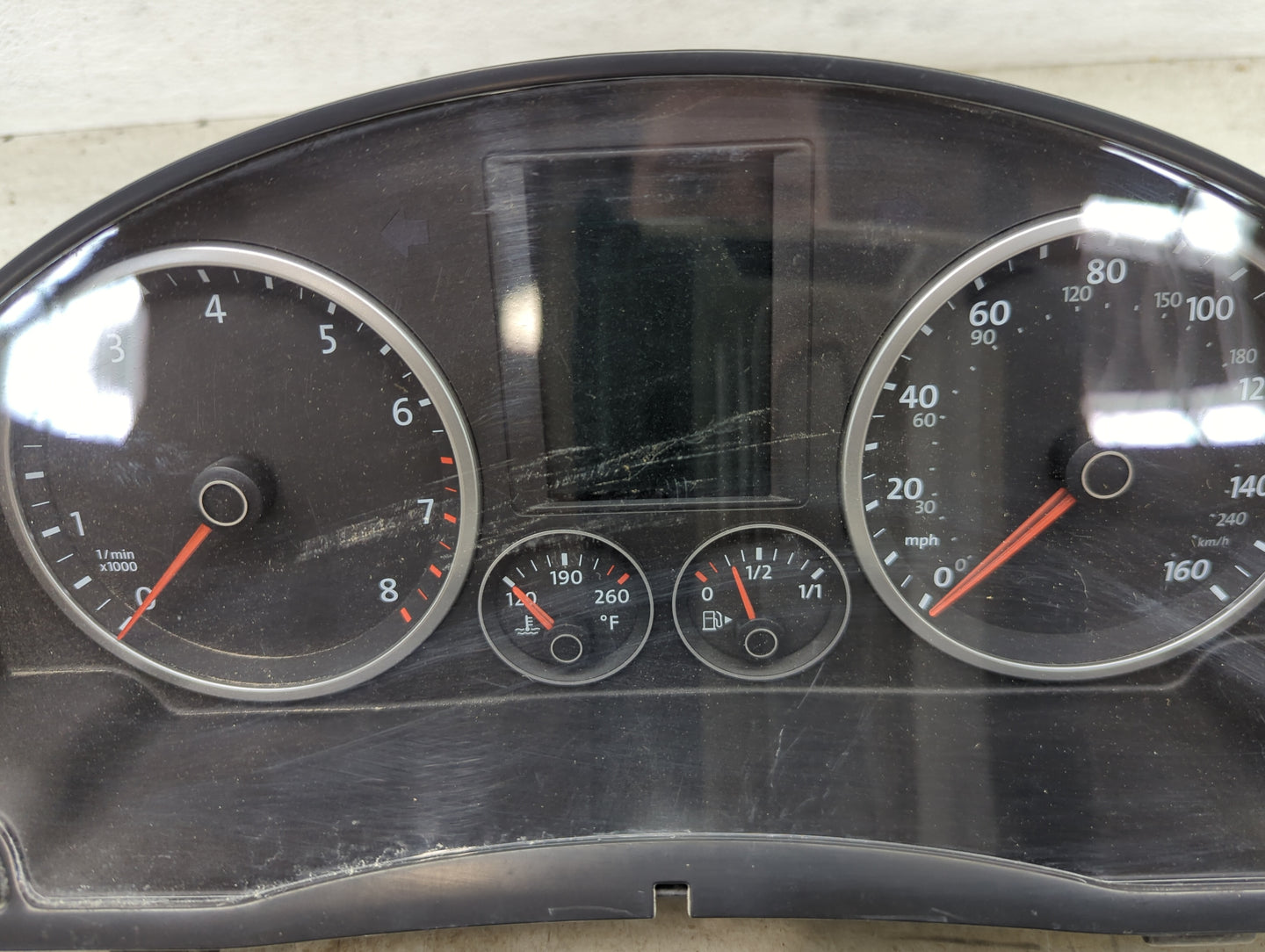 2009 Volkswagen Tiguan Instrument Cluster Speedometer Gauges P/N:5N0920970F V0005000 Miles: Fits OEM Used Auto Parts - Oemus