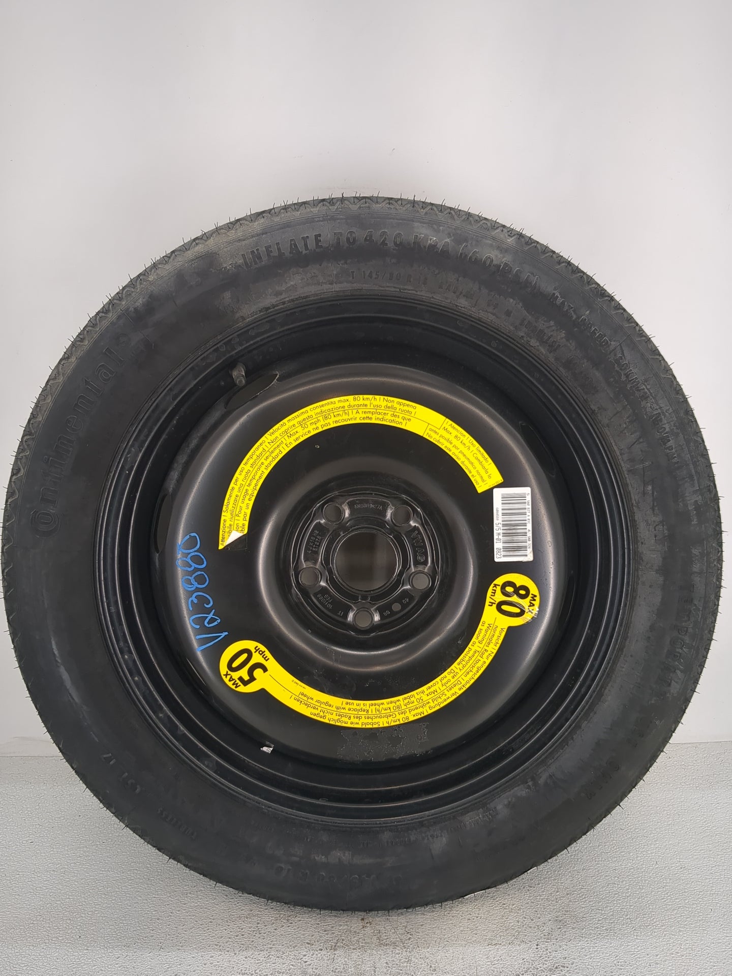 2009-2017 Volkswagen Tiguan Spare Donut Tire Wheel Rim Oem 1455267 - Oemusedautoparts1.com