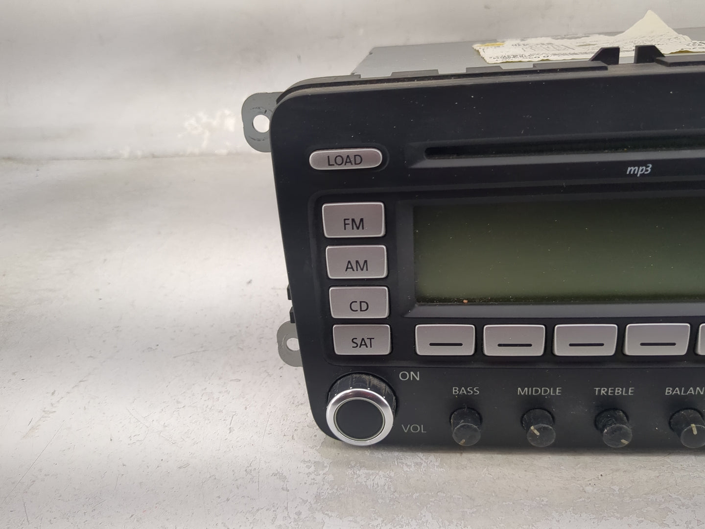 2009-2017 Volkswagen Tiguan Radio AM FM Cd Player Receiver Replacement P/N:1K0035180 CQ-EV1467G Fits OEM Used Auto Parts - O
