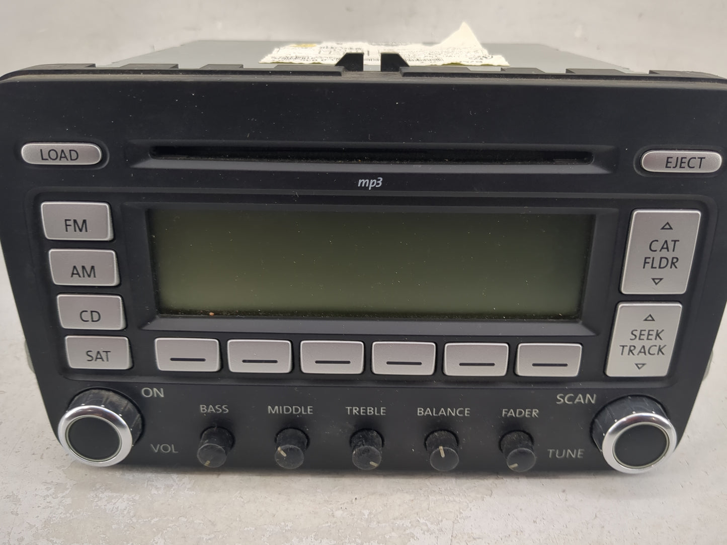 2009-2017 Volkswagen Tiguan Radio AM FM Cd Player Receiver Replacement P/N:1K0035180 CQ-EV1467G Fits OEM Used Auto Parts - O