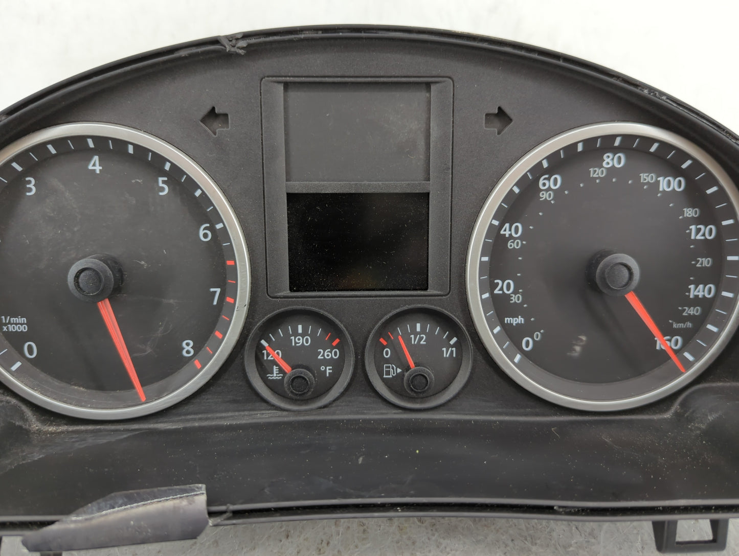 2009 Volkswagen Tiguan Instrument Cluster Speedometer Gauges P/N:5N0920950D Fits OEM Used Auto Parts - Oemusedautoparts1.com