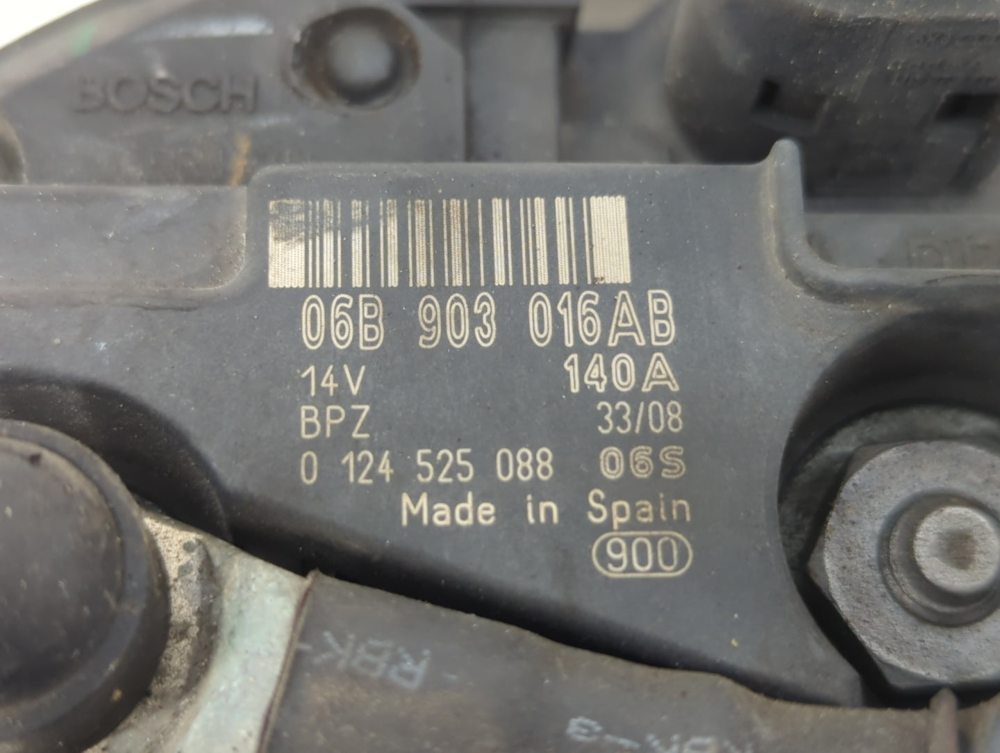 2009-2018 Volkswagen Tiguan Alternator Replacement Generator Charging Assembly Engine OEM P/N:06B 903 016AB Fits OEM Used Au