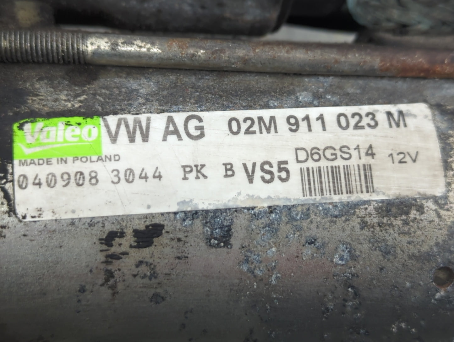 2009-2017 Volkswagen Tiguan Car Starter Motor Solenoid OEM P/N:02M 911 023 M Fits OEM Used Auto Parts - Oemusedautoparts1.co