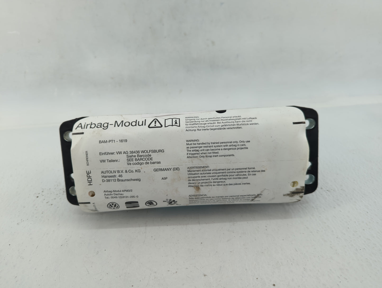 2009-2010 Volkswagen Tiguan Air Bag Passenger Right Dashboard Oem - Oemusedautoparts1.com