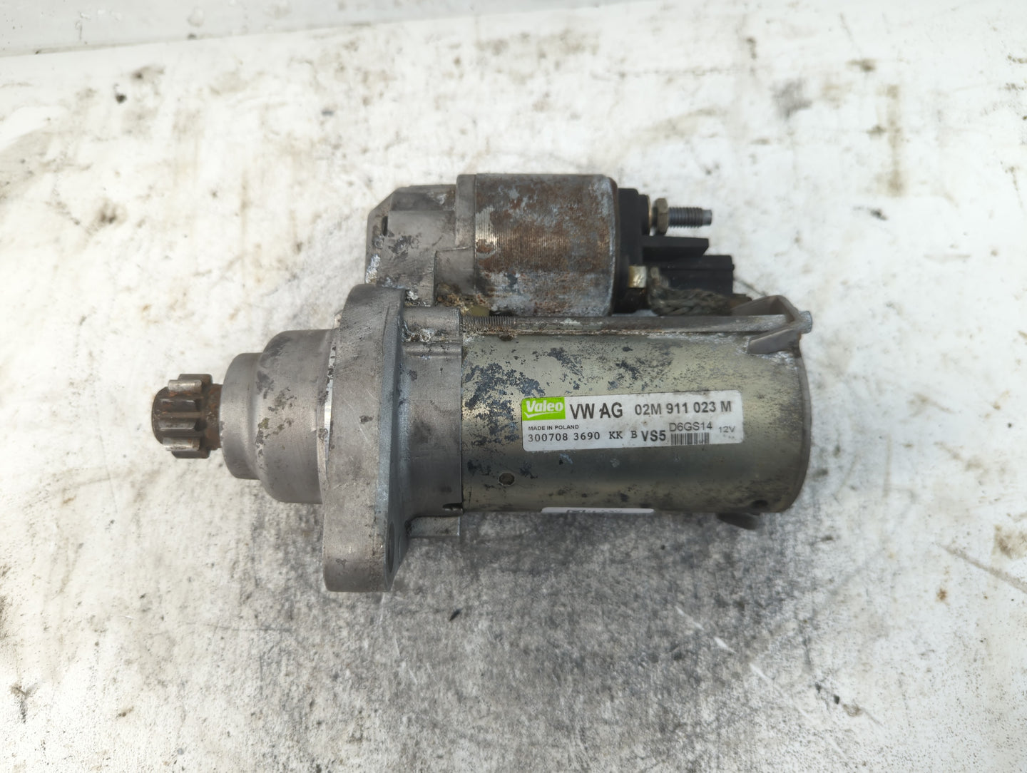2009-2017 Volkswagen Tiguan Car Starter Motor Solenoid OEM P/N:02M 911 023 M Fits OEM Used Auto Parts - Oemusedautoparts1.co